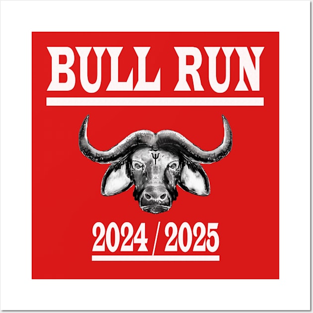 Bull Run Crypto Currency Bitcoin Wall Art by PlanetMonkey